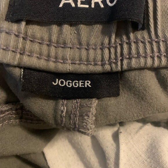 Aeropostale Aero Grey Cotton Chino Jogger Pants Men's Size Medium - Picture 11 of 13